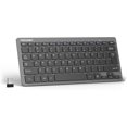 WHUIJU-2.4G Wireless Keyboard, Small Keyboard with Media Hotkeys, Mini ...