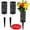 2 Pack Black_#49011, variant on 2 Pack Grave Cemetery Vases with Spikes 11 Inch, Flower Holder, Graveyard Headstone Flower Marker, Memorial Day Grave Decorations