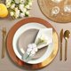 thumbnail image 4 of Juego de 6 servilleteros florales JAMW para decoración de mesa de cena de boda blanco Sencillez, 4 of 5