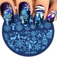 thumbnail image 5 of 1 pcs Christmas Nail Stamper Kit Snowflake Nail Art Stamping Plates Tools, 5 of 5