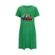 thumbnail image 5 of Camisón corto de talla grande para mujer, camisón de manga corta con estampado de pecho a la moda, camisón para mujer, 5 of 7