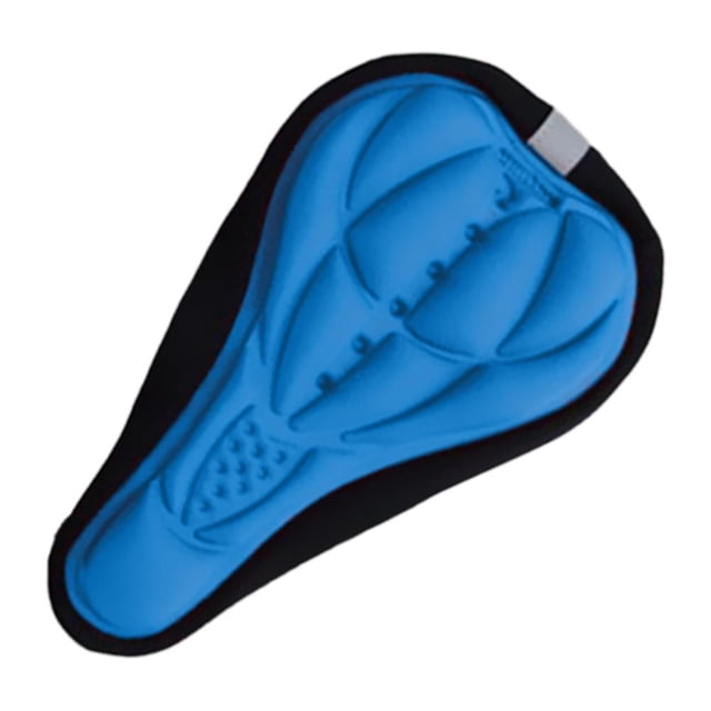 Funda para asiento de sillín de bicicleta Cojín cómodo para bicicleta de carretera de montaña (azul)