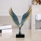 thumbnail image 2 of Estatua de ala de águila de estilo retro, escultura, accesorio fotográfico, estante para TV, dormitorio y hogar. Azul, 2 of 9