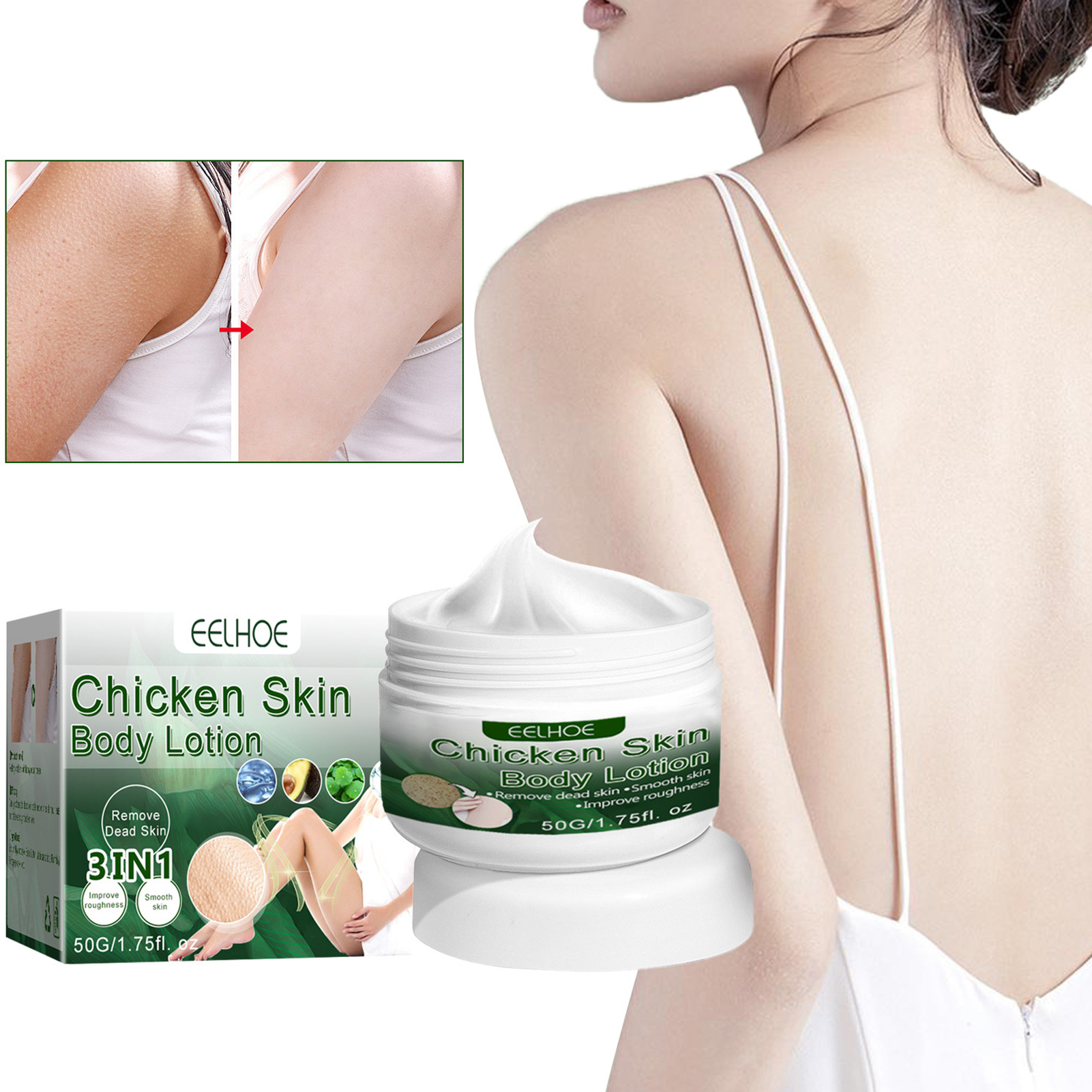 Fairnull 50g Chicken Skin Body Lotion Quick Absorption Nourish Repair