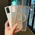 thumbnail image 2 of Magnetic Case for Samsung Galacxy S20 FE 5G with Gradient Glitter,[Compatible with MagSafe] Luxury Plating Cute Clear Bling Sparke Case for Women Girls,Shockproof TPU Protective Cover-Gold, 2 of 7