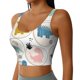 thumbnail image 2 of Balery Cute Dinosaurs Sujetadores deportivos con espalda cruzada para mujer, acolchados, sin costuras, de alto impacto, ideales para yoga, gimnasio, entrenamiento y fitness.-Small, 2 of 8
