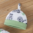 thumbnail image 4 of HCNTES Boy Clothes Toddler Baby Boys Summer Outfits Set Sleeveless Cute Print T-Shirt Shorts Set 3 Months-4T Size 0-3 Months,z3-Blue, 4 of 7