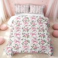 thumbnail image 2 of Erosebridal Cute Bowtie Quilt King, Cute Bow King Coverlet Set, Pink Reversible, Pink Rose White, 3 Pieces (1 Bedspread and 2 Pillowcases), 2 of 7