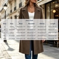 thumbnail image 3 of MaFYtyTPR Women's Thicken Wool Coat Lapel Collar Button Down Mid-Length Casual Solid Outerwear with Pockets Z-Khaki M, 3 of 7