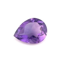 Certified Real 1 Carat Amethyst Pear Shape Brilliant Cut 8x6 mm Loose Gemstone February Birthstone