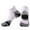 White, variant on Riecok Mens Crew Socks Lightweight Cushioned Ankle Socks Short Low Cut Stretched Soft Cozy Socks for Travel Hiking and Running