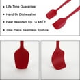 thumbnail image 3 of 2pcs Kitchen Cooking Silicone Spatula Set Heat Resistant Turners Scraper Cooking Utensils Red, 3 of 7