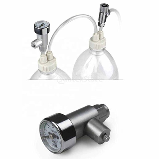Kit de sistema de CO2 para acuario DIY, botella generadora, suministros para tanque de peces, Beige Sincero Hogar