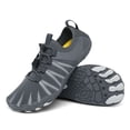 thumbnail image 2 of Rokment Womens Mens Water Shoes Barefoot Quick Drying Lightweight Swim Socks for Surfing Swimming Beach Sports Kayaking Diving Non Slip Wide Toe Athletic Outdoor Hiking Sneakers Grey Size 9, 2 of 5