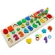 thumbnail image 1 of Juguetes de matemáticas Montessori forma Digital emparejamiento aprendizaje preescolar tablero de conteo niños juguetes educativos de madera para Fokelyi LN-1207, 1 of 7