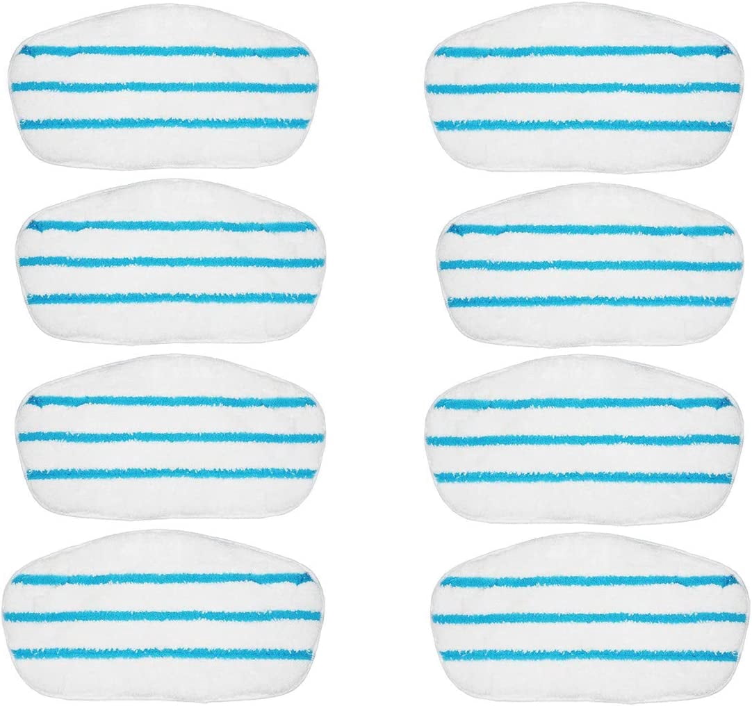 Set Di 6 Tappetini In Microfibra Per Bissell PowerFresh - Ricambi Lavabili Per Scopa A Vapore