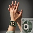 thumbnail image 3 of FIEWESEY Compatible with Apple Watch Ultra 49mm Watch Band with Bumper Case,TPU Sports Watch Ultra 49mm/Ultra 2,Watch Strap Replacement with Rugged Shockproof Protective Case for Men Women(Green), 3 of 6