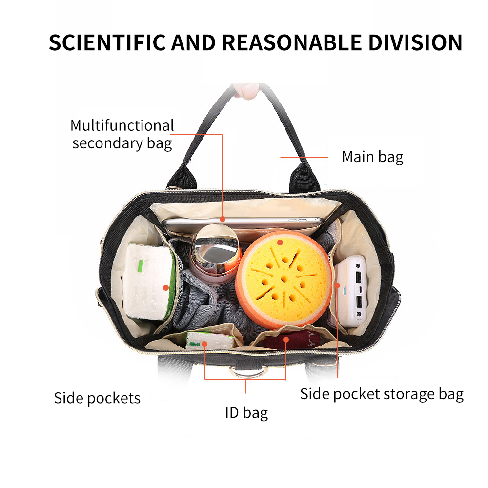 Baby Diaper Tote Bag Mommy Backpack Bag Multifunctional Breast Milk Bag Travel Organizer Baby Care