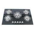 thumbnail image 4 of 30Inch Built-in 5 Burner Cooktop Stove LPG/NG Gas Hob Countertop Tempered Glass for Home,Restaurants, 4 of 19