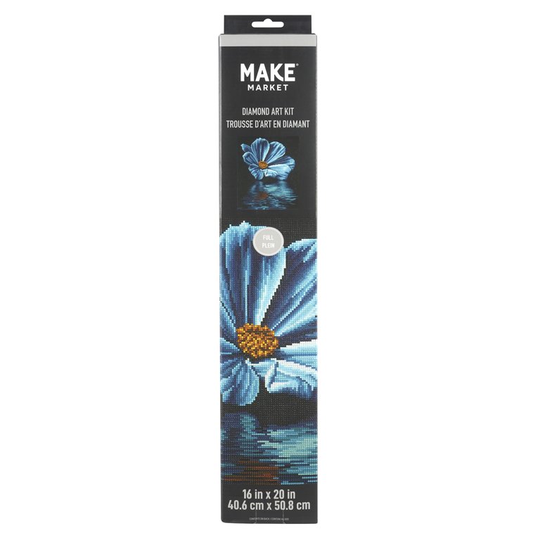 Flower Reflection Diamond Art Kit by Make Market – Full Drill with Gems &  Tools - 16