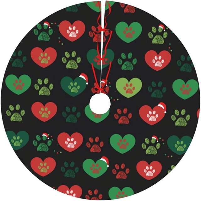 Falda para árbol de Navidad de 30 pulgadas, divertida alfombra para árbol de Navidad, falda para árbol de Halloween, adornos para árbol de Navidad de Halloween para interiores y exteriores de