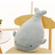 thumbnail image 2 of Almohada de sofá azul, almohada de peluche extra gruesa y extra esponjosa, almohada de muñeco de peluche, cojín de almohada (ballena, 45 cm) TUNC Sencillez, 2 of 5