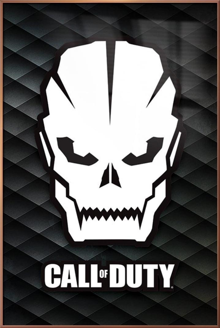 Call of Duty - Framed Gaming Poster (Skull) (Size: 24