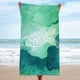 thumbnail image 1 of Oasis Of Comfort, toalla de playa de microfibra ligera, sin arena, absorbente de gran tamaño para viajes, yoga, campamentos y artículos esenciales para la piscina (tamaño XXL, verde vibrante), 1 of 7
