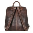 thumbnail image 2 of Jack Georges Voyager Hand-Stained Buffalo Leather Adele Slim Backpack #7537 (Brown), 2 of 8