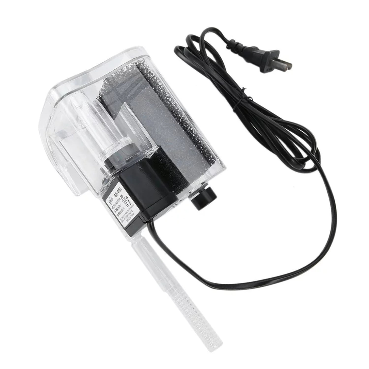Pefilos 5-10 Gal Aquarium Hang On Filter, Power Waterfall Suspension Oxygen Pump - Submersible Hanging Activated Carbon Biochemical Wall Mounted Fish Tank Filtration Water, Black Pefilos 5-10 Gal Aquarium Hang On Filter, Power Waterfall Suspension Oxygen Pump - Submersible Hanging Activated Carbon Biochemical Wall Mounted Fish Tank Filtration Water, Black