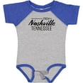 thumbnail image 3 of Inktastic From Nashville, Tennessee- State Capital Distressed Text Boys or Girls Baby Bodysuit, 3 of 5