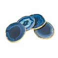 thumbnail image 1 of Godinger 16602 Sous-Verres Agate&44; Bleu - Lot de 4, 1 of 5