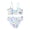 White, variant on Vedolay Swimsuit for Girls Summer 2 Piece Floral High Waisted Ruffle Bikini Swimsuit Bathing Suits,White 8-9 Years