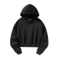 thumbnail image 3 of Sudadera recortada para mujer, ropa deportiva, sudadera con capucha suave para otoño e invierno, sudaderas con capucha para deportes, desplazamientos, XL, 3 of 8