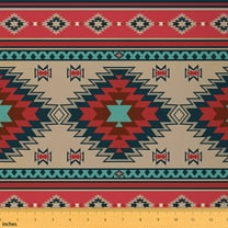 Castle Fairy Western Aztec Fabric by the Yard 10 Yard,Abstract Geometric Room Decor Fabric by the Yard,Bohemian Tribal Sewing Fabric,Luxury Teenagers Bedroom Decor