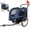 Dark Blue + Steel, variant on Foldable 2-in-1 Pet Stroller & Bike Trailer for Dogs up to 110lbs, Steel Frame, 20 Air-Filled Tires & Swivel Caster, Breathable Mesh & Rain Cover, Gray Black