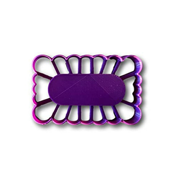 Thumbprint Rectangle Cookie Cutter (2.5")- Fast Shipping - Sharp Edges - Exceptional Quality