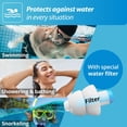 thumbnail image 2 of Tapones para los oídos Alpine SwimSafe impermeables, cómodos y con filtro, 2 of 7