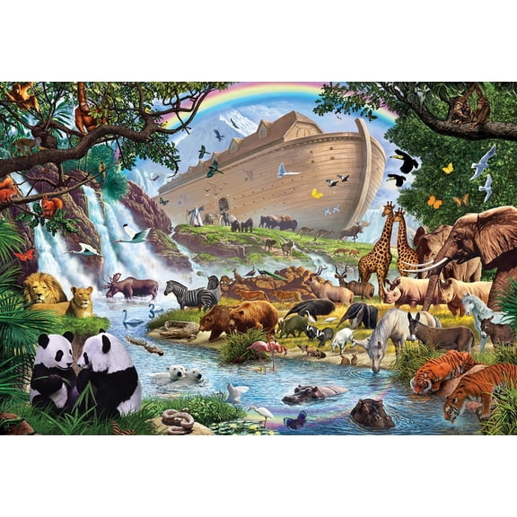 Vermont Christmas Company Noah's Ark Jigsaw Puzzle 100 Piece