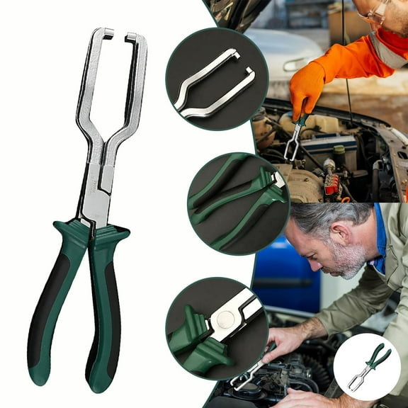 Electrical Disconnect Pliers, Automotive Electrical Connector Disconnect & Removal Pliers, Fuel Line Plier Car Fuel Feed Pipe Plier Tool – 9-Inch Elongated Design For Narrow