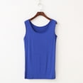 thumbnail image 4 of Levmjia Women's Tank Top Sleeveless Round Neck Camisole Solid Color Vest Soft Stretchy Polyester Blouse Casual Vacation Summer Shirt, 4 of 5