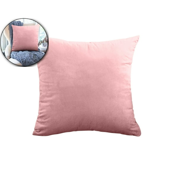 VQPeo Velvet Throw Pillow Covers 16x16 Inch - Soft Square Decorative Cushion Cover for Couch, Sofa