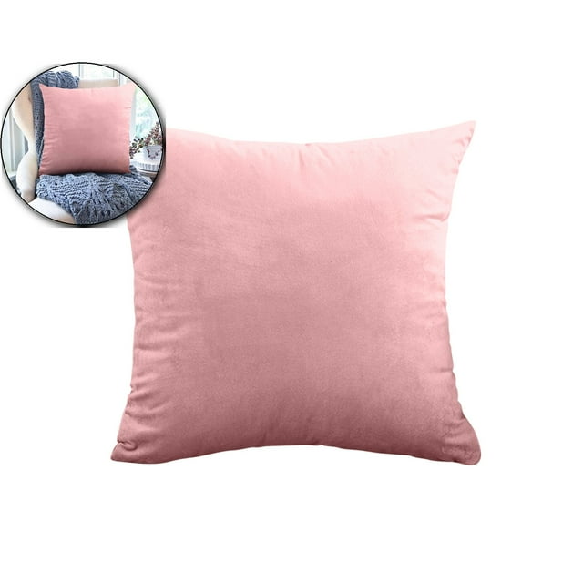 Dvruxg Velvet Throw Pillow Covers 16x16 Inch - Soft Square Decorative Cushion Cover for Couch, Sofa