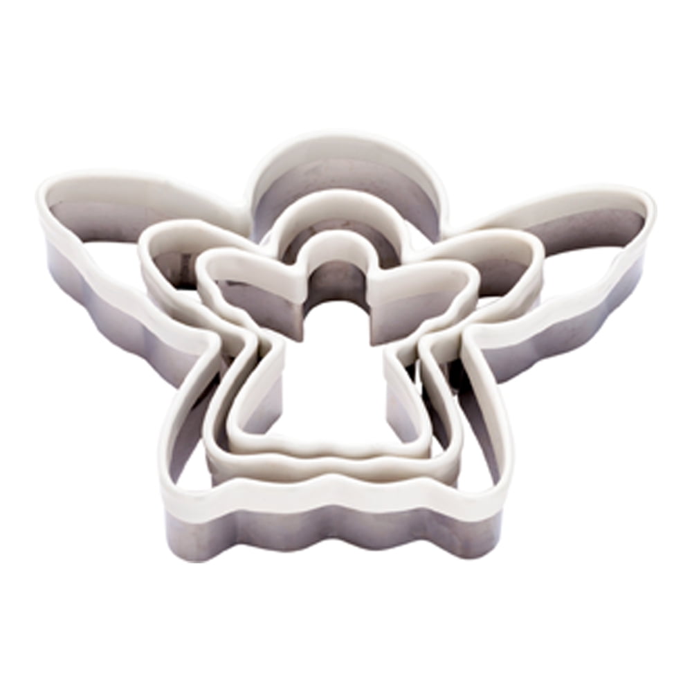 CAKE CLAY CUTTERS SET OF 3 NEW ANGEL SHAPED PASTRY 