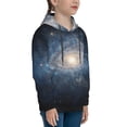 thumbnail image 3 of Goofa The Galaxy Pattern Hooded Sweatshirt for Youth Trendy youth sweatshirt Casual Hoodie for Boys and Girls-Small, 3 of 6