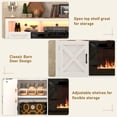 thumbnail image 5 of ChVans 83" Fireplace TV Stand for TVs up to 95" with 50" Electric Fireplace, Farmhouse Entertainment Center with LED, Wooden Media Console for Living Room, Bedroom, 5 of 8