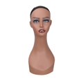 thumbnail image 3 of Cabeza de maniquí calva cabeza de maniquí profesional base estable ligera multiusos Color profundo, 3 of 8