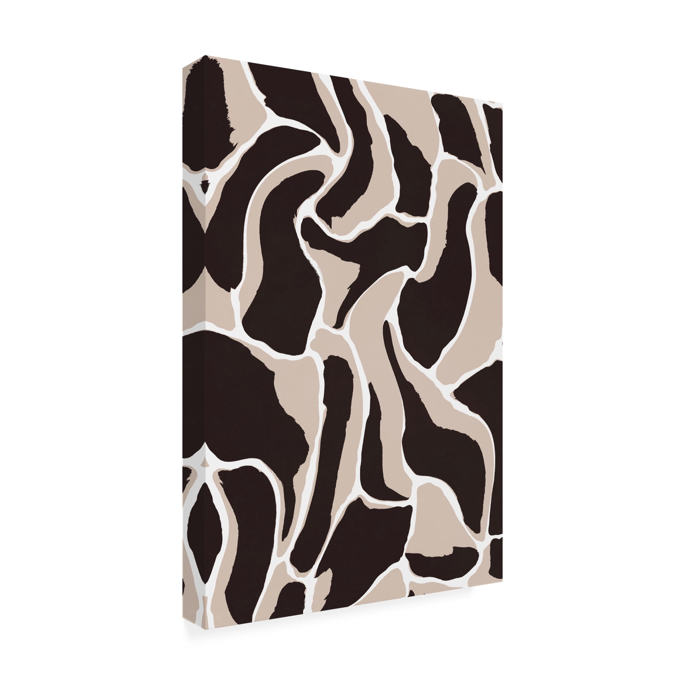 Canvas Wall Art - Treechild 'Brown Animal Pattern' Wall Art for Living Room, Bedroom, or Office D?cor by Trademark Fine Art - 16 x 24 Inches