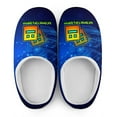 thumbnail image 5 of Mens Cozy Slippers Geometry Dash Geometry Dash Warm Soft Plush Slipper Slip-on House Shoes for Home Indoor Outdoor, 5 of 7