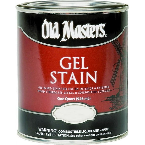 qt Old Masters 81004 Pickling White Gel Stain Oil-Based Stain